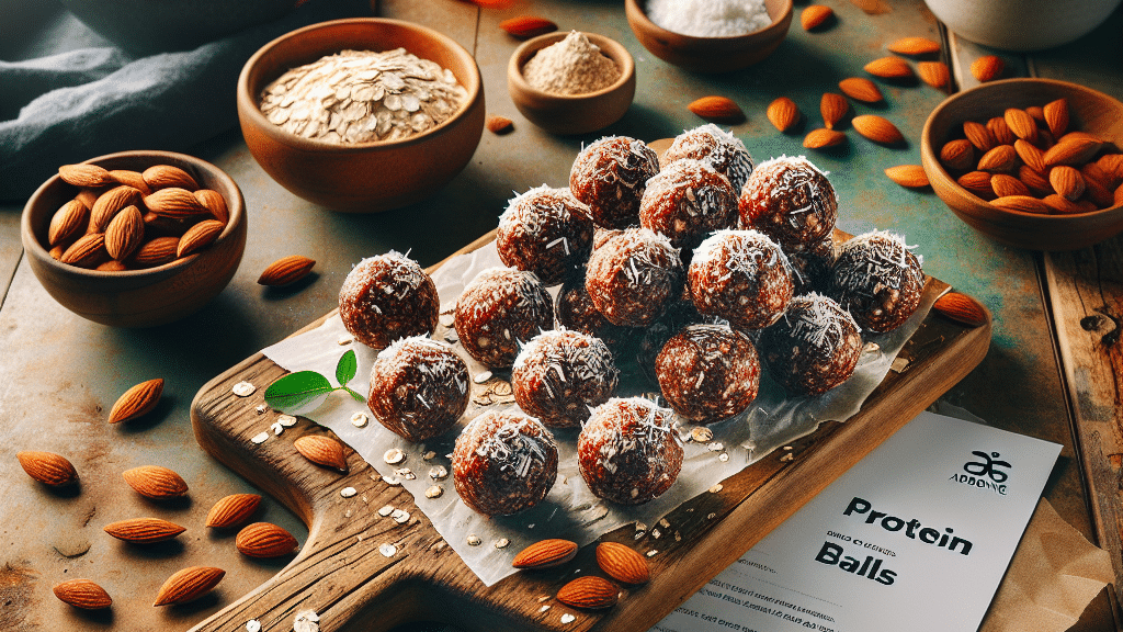 Шоколадные протеиновые шарики для перекусов