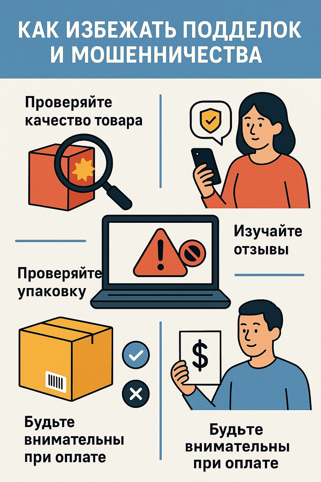 Как избежать подделок и мошенничества